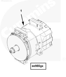 Генератор для двигателя Cummins QSX 11.9