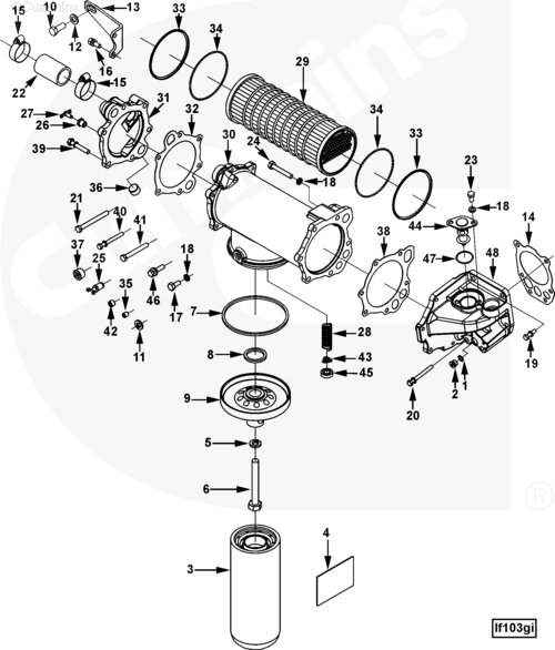 Хомут шланга маслоохладителя для двигателя Cummins NTA 855 от компании КСТ-ПРОГРЕСС - фото 1