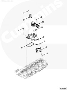 Клапан рециркуляции отработавших газов для двигателя Cummins 6ISBe 6.7L