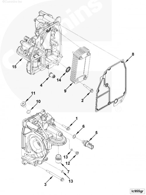 Кольцо уплотнительное датчика давления масла для двигателя Cummins ISF 3.8L от компании КСТ-ПРОГРЕСС - фото 1