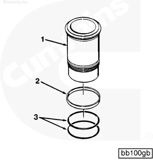 Кольцо уплотнительное гильзы цилиндра для двигателя Cummins NTA 855 от компании КСТ-ПРОГРЕСС - фото 1