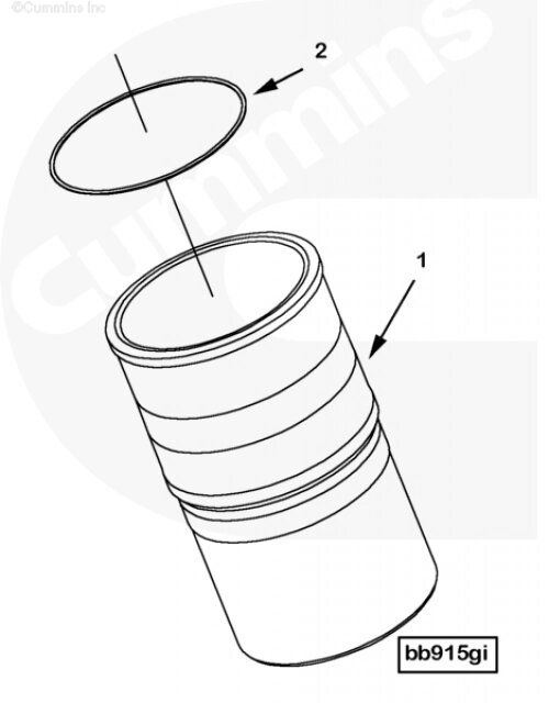 Кольцо уплотнительное гильзы цилиндра для двигателя Cummins QSX 11.9 от компании КСТ-ПРОГРЕСС - фото 1
