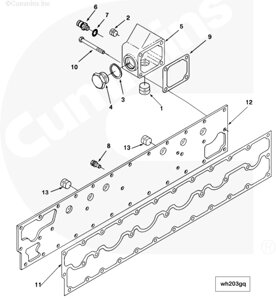 Кольцо уплотнительное клапана корпуса подогревателя для двигателя Cummins ISM 11L