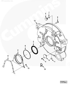 Кольцо уплотнительное пробки картера маховика для двигателя Cummins ISLe 8.9L