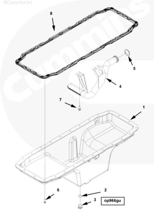 Кольцо уплотнительное пробки слива масла для двигателя Cummins QSX 11.9 от компании КСТ-ПРОГРЕСС - фото 1