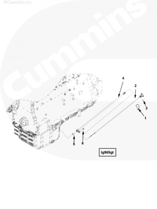 Кольцо уплотнительное щупа уровня масла для двигателя Cummins ISG 12 от компании КСТ-ПРОГРЕСС - фото 1