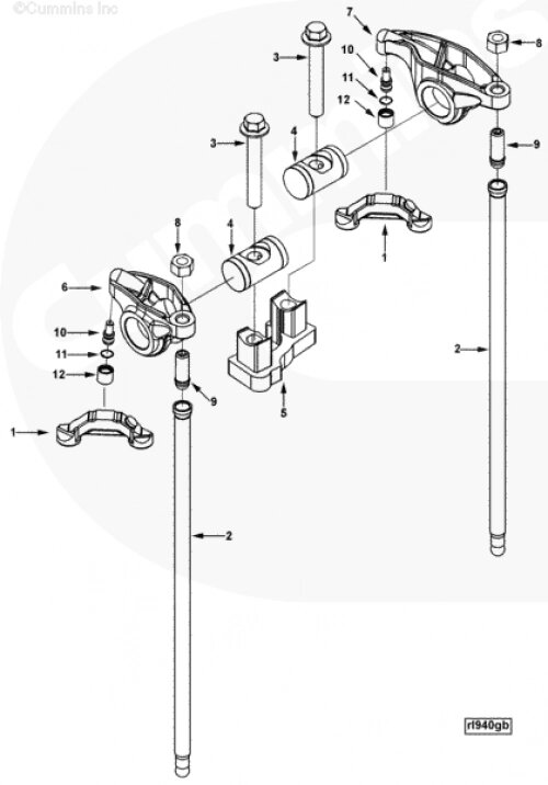 Коромысло клапана впускного для двигателя Cummins QSC 8.3L от компании КСТ-ПРОГРЕСС - фото 1