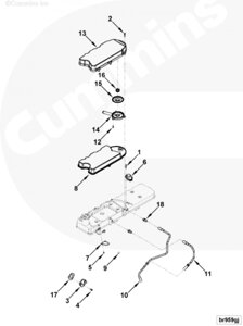 Корпус сапуна для двигателя Cummins 6ISBe 6.7L