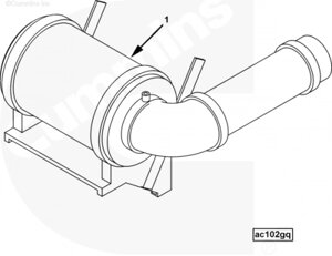 Корпус воздушного фильтра для двигателя Cummins QSX 15