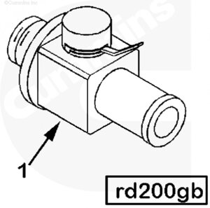 Кран слива масла для двигателя Cummins QSM 11L