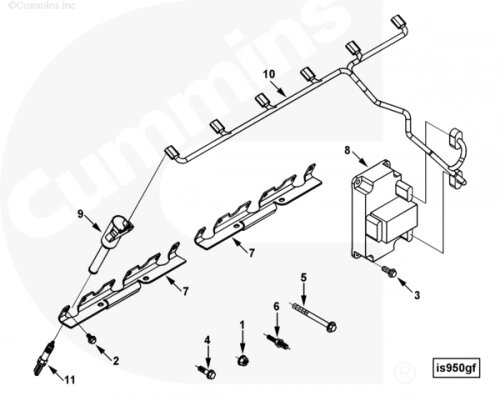 Кронштейн котушик зажигания для двигателя Cummins CGE280 GAS PLUS от компании КСТ-ПРОГРЕСС - фото 1