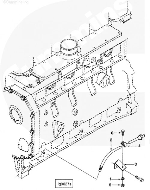 Кронштейн трубки щупа уровня масла для двигателя Cummins 6BT / EQB от компании КСТ-ПРОГРЕСС - фото 1