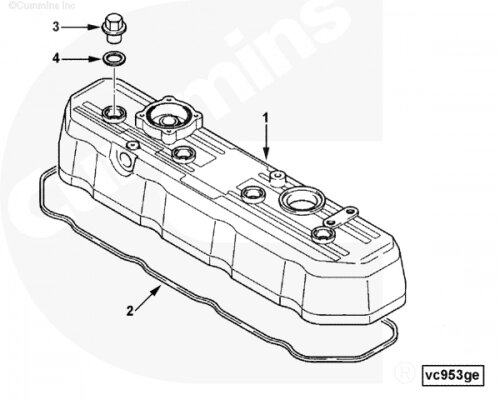 Крышка клапанная для двигателя Cummins A1400 A1700 A2300 от компании КСТ-ПРОГРЕСС - фото 1