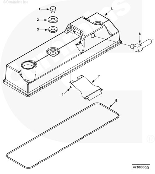 Крышка клапанная для двигателя Cummins B 3.3 от компании КСТ-ПРОГРЕСС - фото 1