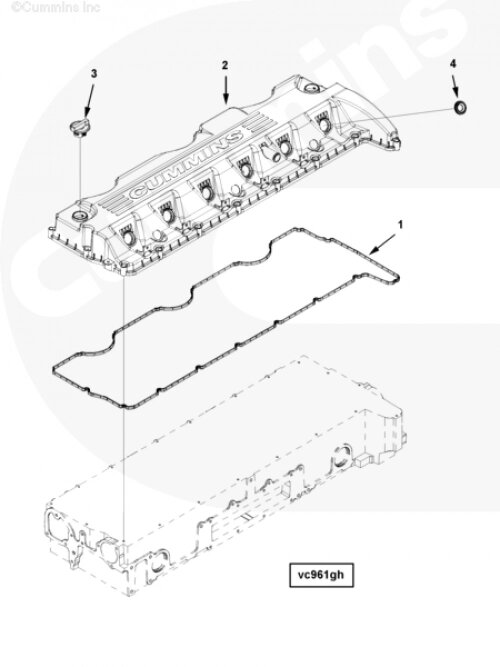 Крышка клапанная для двигателя Cummins ISG 12 от компании КСТ-ПРОГРЕСС - фото 1