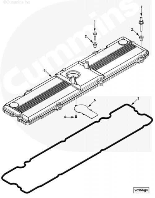 Крышка клапанная для двигателя Cummins QSL 9L от компании КСТ-ПРОГРЕСС - фото 1