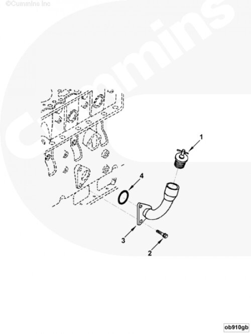 Крышка маслозаливной горловины для двигателя Cummins 4BT / EQB от компании КСТ-ПРОГРЕСС - фото 1
