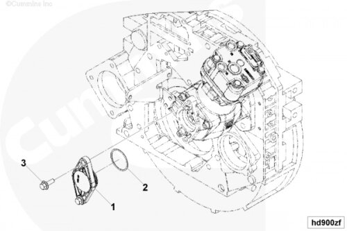 Крышка воздушного компрессора для двигателя Cummins 4BT / EQB от компании КСТ-ПРОГРЕСС - фото 1