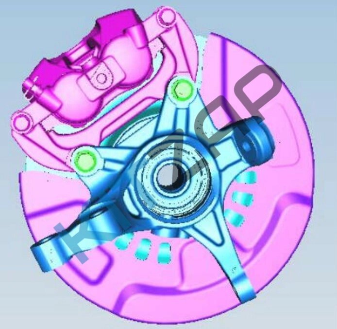 Кулак поворотный передний левый в сборе F16-3001007 Jetour Dashing от компании КСТ-ПРОГРЕСС - фото 1