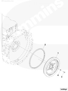 Маховик для двигателя Cummins 6BT / EQB