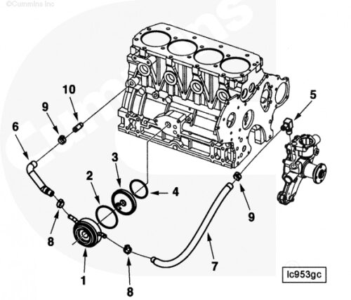 Маслоохладитель (теплообменник) для двигателя Cummins A1400 A1700 A2300 от компании КСТ-ПРОГРЕСС - фото 1