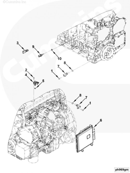 Модуль управления для двигателя Cummins ISF 3.8L от компании КСТ-ПРОГРЕСС - фото 1