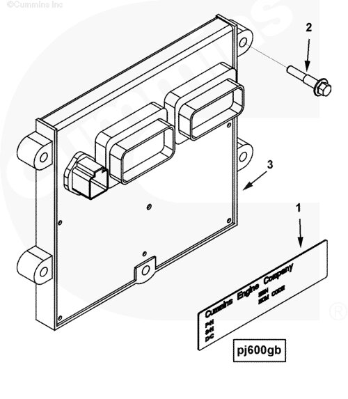 Модуль управления для двигателя Cummins ISLe 8.9L от компании КСТ-ПРОГРЕСС - фото 1