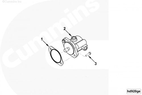 Насос ГУР для двигателя Cummins 4ISBе 4.5L от компании КСТ-ПРОГРЕСС - фото 1