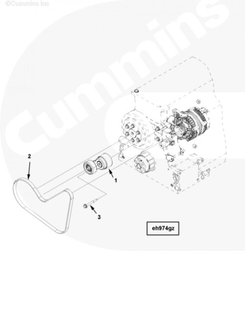 Натяжитель ремня для двигателя Cummins ISG 12 от компании КСТ-ПРОГРЕСС - фото 1