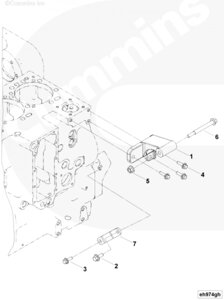 Опора генератора для двигателя Cummins 6CT