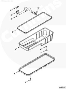 Поддон картера для двигателя Cummins 6ISBe 6.7L