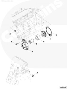 Переходник привода вспомогательных агрегатов для двигателя Cummins 4ISBе 4.5L