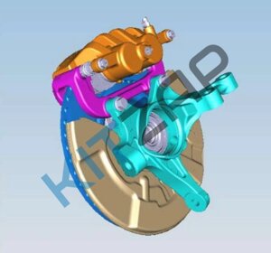 Кулак поворотный передний правый в сборе F18-3001008 Jetour X70 PLUS