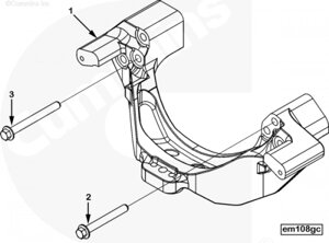 Опора передняя ДВС для двигателя Cummins ISX 15