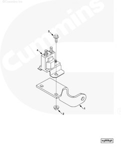 Болт крепления реле предварительного подогревателя для двигателя Cummins 6CT