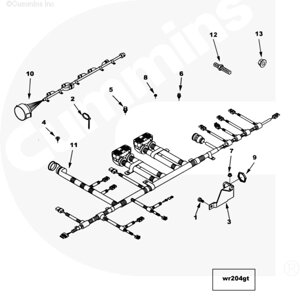 Жгут проводов форсунки для двигателя Cummins ISM 11L