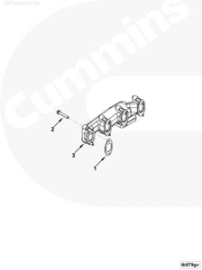 Выпускной коллектор для двигателя Cummins 4BT / EQB