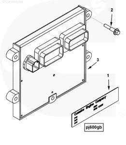 Модуль управления для двигателя Cummins ISLe 8.9L