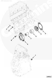 Адаптер привода воздушного компрессора для двигателя Cummins QSB 6.7L