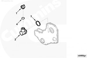 Крышка заливной горловины для двигателя Cummins 6BT / EQB