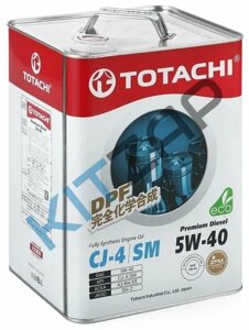 Масло моторное 5W40 TOTACHI 6л 11706 Dongfeng Captain T