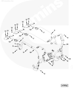 Жгут проводов для двигателя Cummins QSL 9L