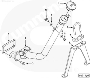 Пробка горловины маслозаливной для двигателя Cummins QSM 11L