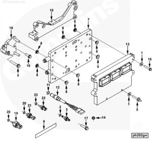 Модуль управления для двигателя Cummins QSM 11L