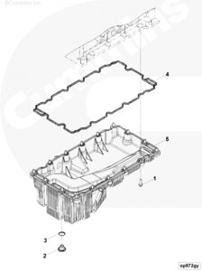 Прокладка поддона масляного для двигателя Cummins ISF 2.8L