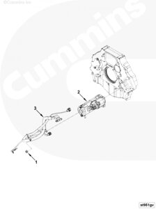 Стартер для двигателя Cummins 6ISBe 5.9L