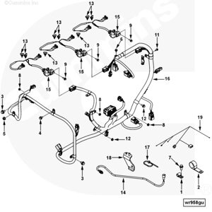 Жгут проводов для двигателя Cummins ISLe 8.3L