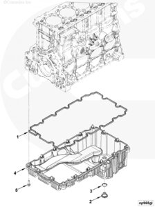 Поддон картера для двигателя Cummins ISF 2.8L