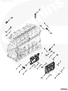 Модуль управления для двигателя Cummins 6ISBe 6.7L