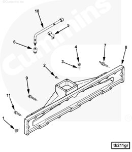 Коллектор впускной для двигателя Cummins ISM 11L